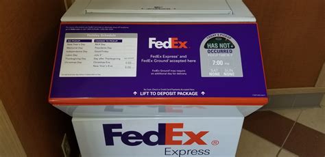 FedEx return pack to a FedEx drop box. . Fedex drop box pickup times